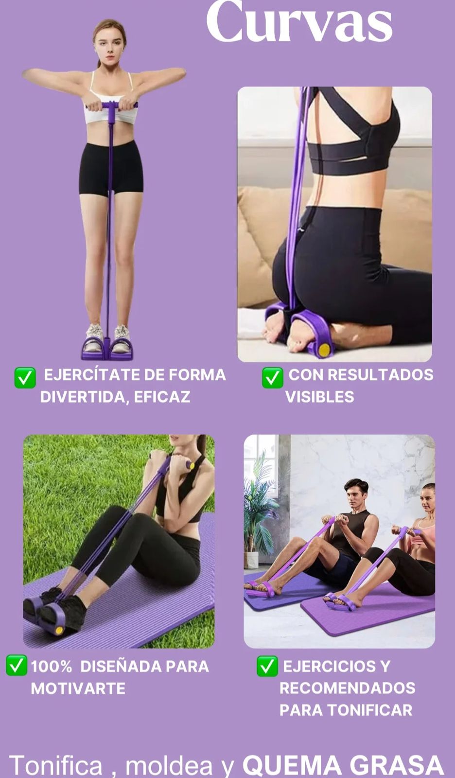 BANDA DE EJERCICIO CON PEDAL