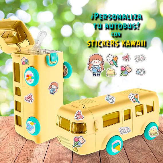 BottleBus - Tomatodo para Niños con forma de Autobus