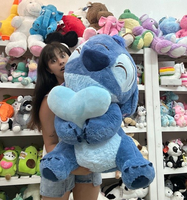 PELUCHE STICH CON CORAZON DE 60 CM  😍 ❤️