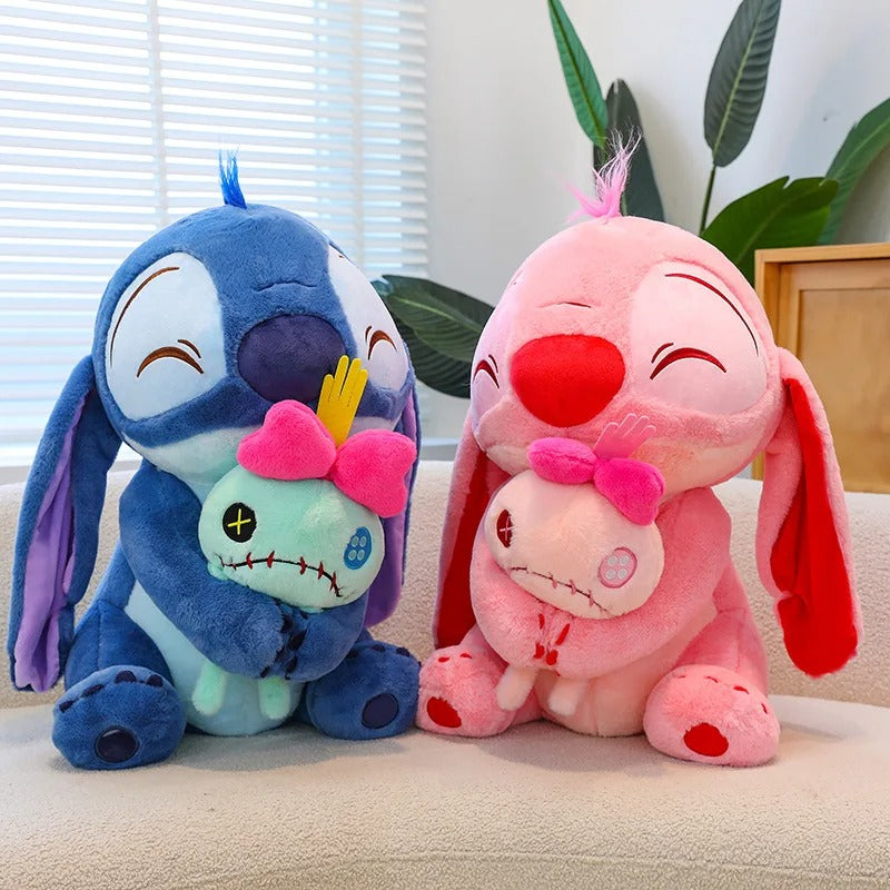 PELUCHE STICH CON SU  SCRUMP PAREJA  DE 40 CM  😍